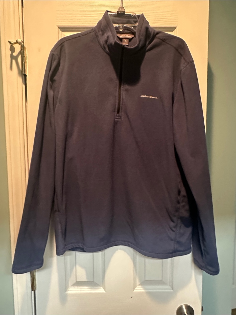 Eddie Bauer Navy Half-Zip Fleece Pullover